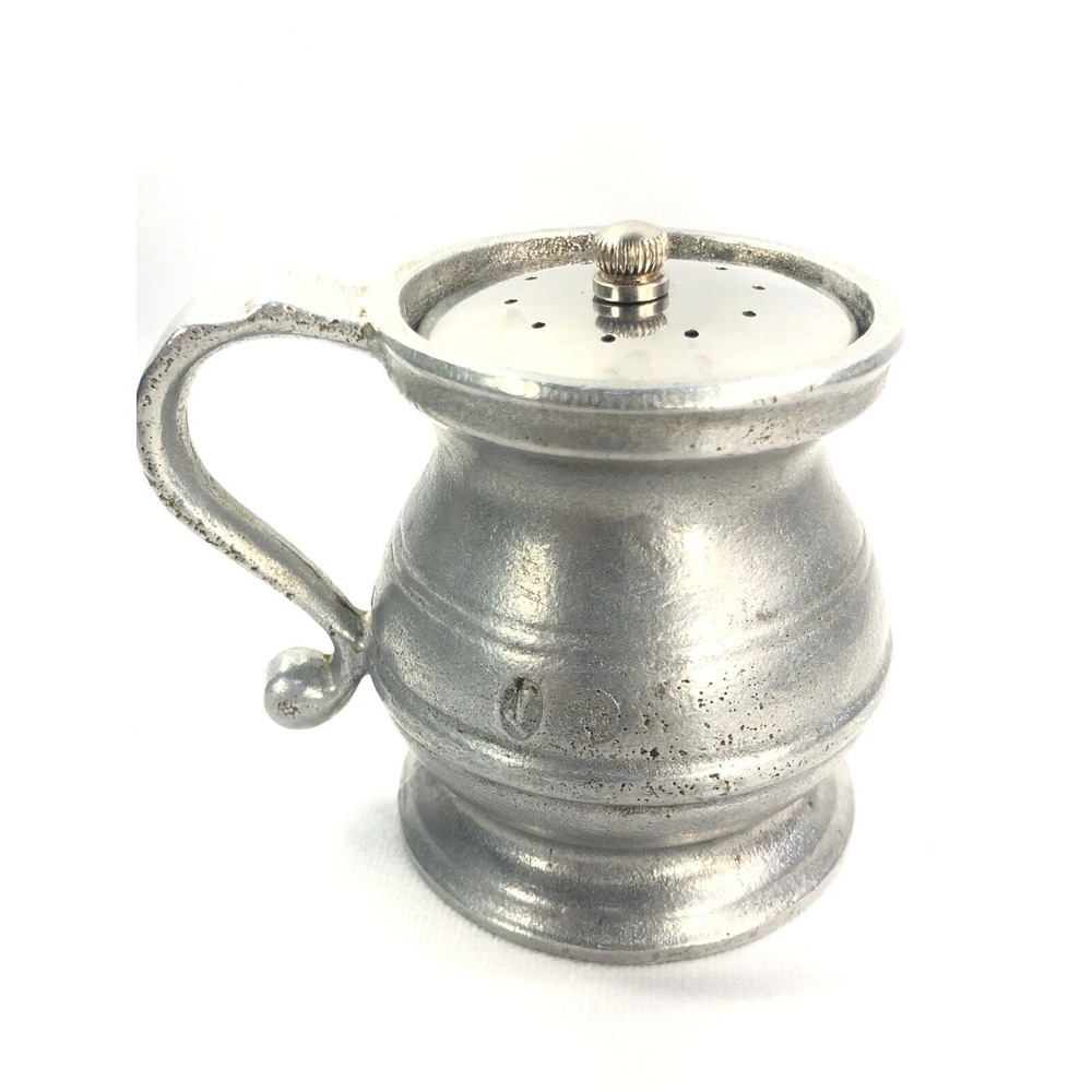 Wilton Armetale RWP Pewter‎ Salt & Pepper Shakers Plough Tavern Pattern Vintage - Picture 4 of 16